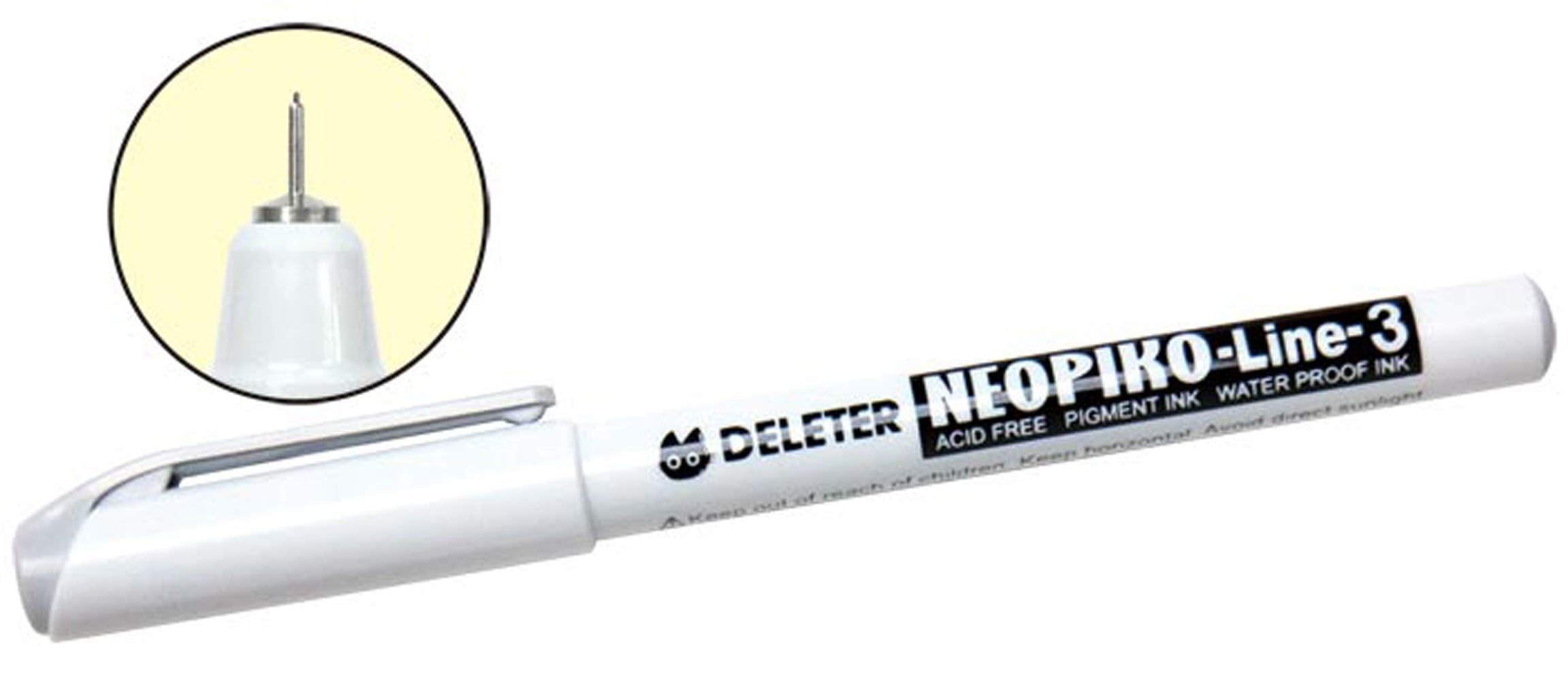 Deleter Neo Pico Line 3 Gray 0.03Mm Ultra-Fine Pen - YOYO JAPAN