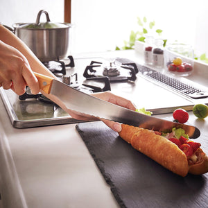 Nisaku Bread Slicer Stainless Steel Wave Blade Bread Knife 3010 440mm - YOYO JAPAN