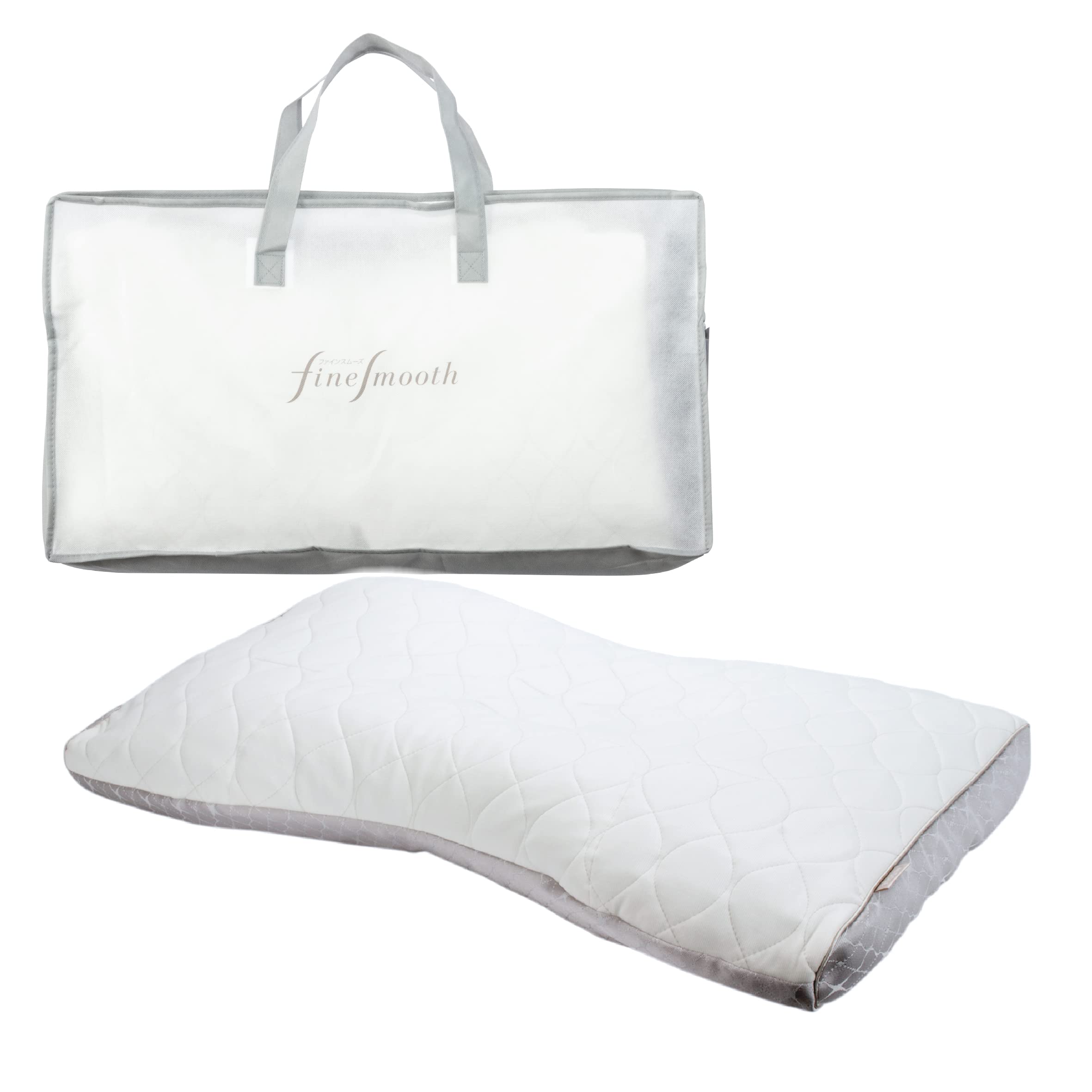 Nishikawa Fine Smooth Pillow - Japan Patented 3D Structure Reduces Neck & Shoulder Burden Adjustable Height W/ Urethane Sheet - YOYO JAPAN