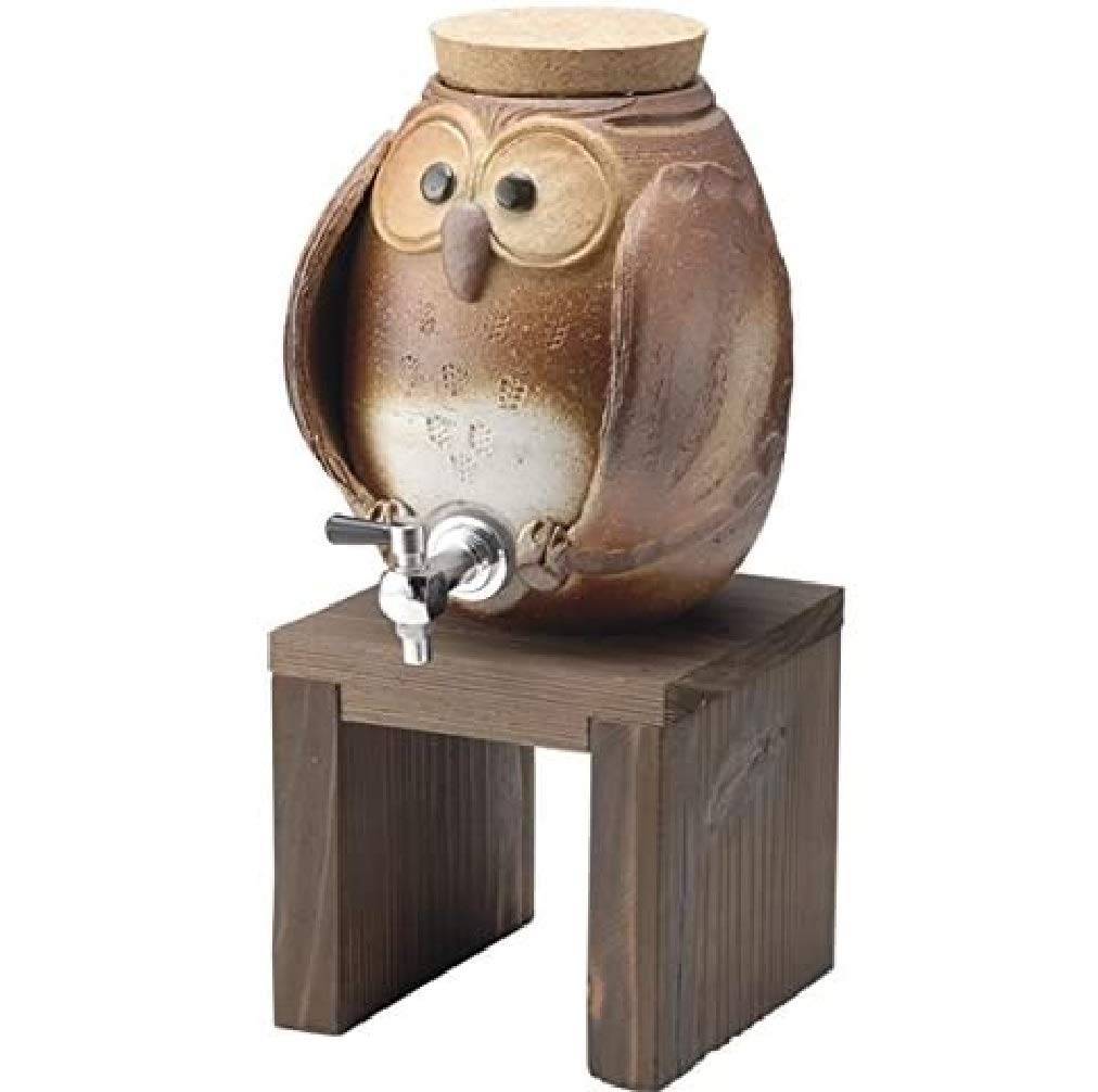 Nishiyama Shigaraki Owl Shochu Server G5-3304 - YOYO JAPAN