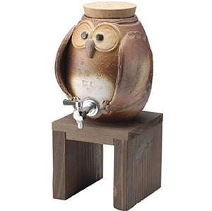 Nishiyama Shigaraki Owl Shochu Server G5-3304 - YOYO JAPAN