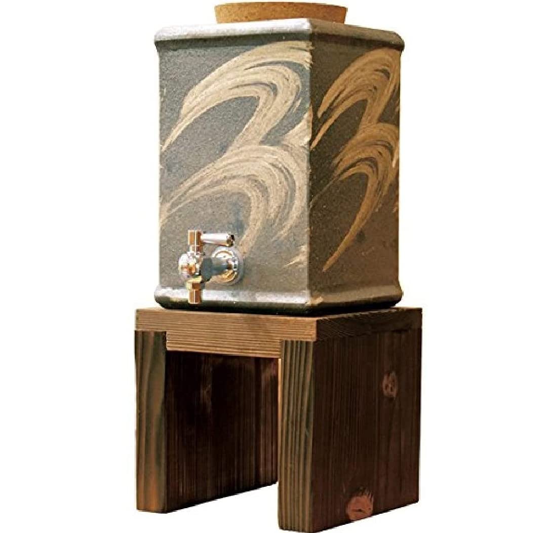 Nishiyama Shigaraki Ware Modern Corner Shochu Server G5-3301 Japan - YOYO JAPAN