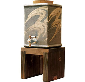 Nishiyama Shigaraki Ware Modern Corner Shochu Server G5-3301 Japan - YOYO JAPAN