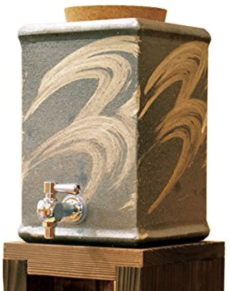 Nishiyama Shigaraki Ware Modern Corner Shochu Server G5-3301 Japan - YOYO JAPAN