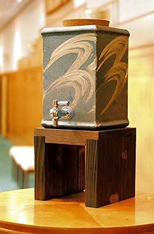 Nishiyama Shigaraki Ware Modern Corner Shochu Server G5-3301 Japan - YOYO JAPAN