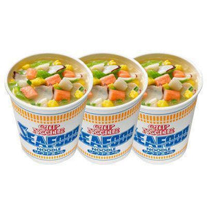 Nissin Instant Cup Noodles Seafood Flavor (Pack of 3) - YOYO JAPAN
