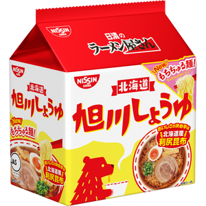 Nissin Ramen Yasan Asahikawa Shoyu Ramen Instant Noodles 5 Servings - YOYO JAPAN