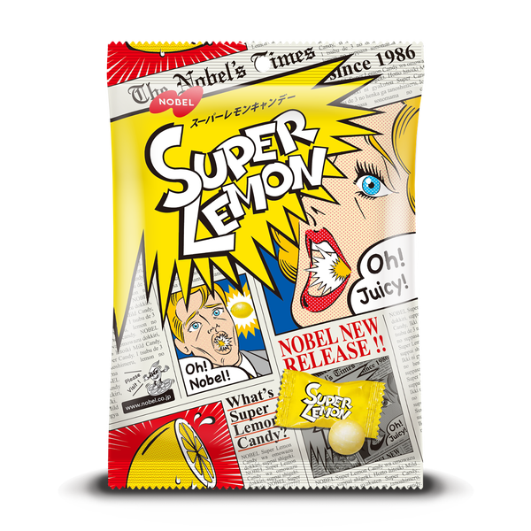 Nobel Super Lemon Sweet and Sour Hard Candy 88g - YOYO JAPAN