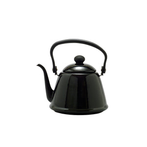 Noda Horo Drip Kettle II Japanese Enamel Gooseneck Kettle Black DK-200BK - YOYO JAPAN