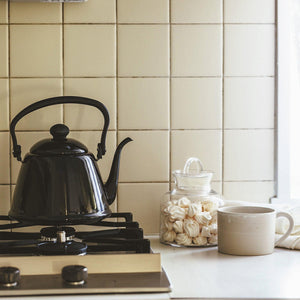 Noda Horo Drip Kettle II Japanese Enamel Gooseneck Kettle White DK-200W - YOYO JAPAN