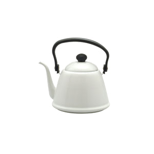 Noda Horo Drip Kettle II Japanese Enamel Gooseneck Kettle White DK-200W - YOYO JAPAN