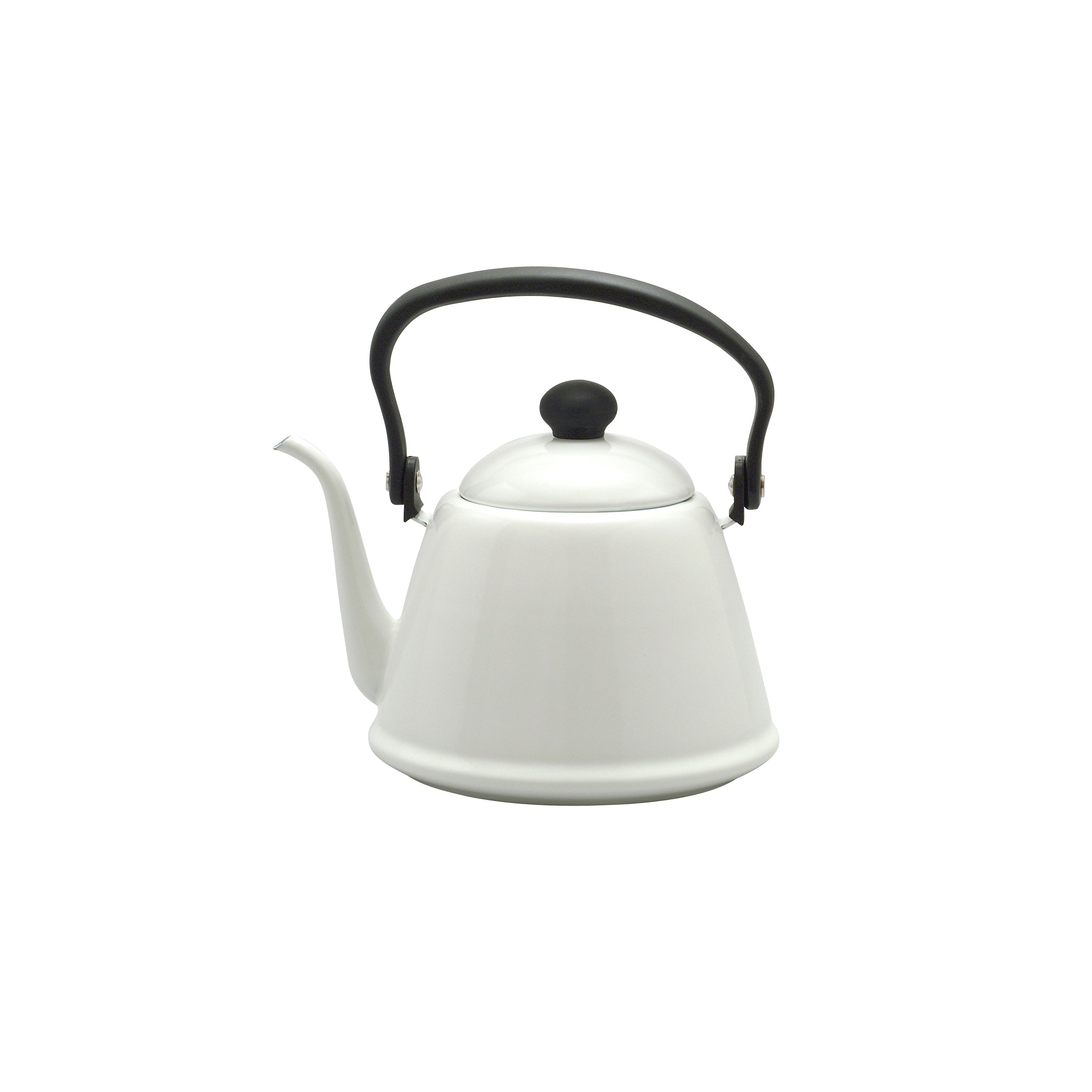 Noda Horo Drip Kettle II Japanese Enamel Gooseneck Kettle White DK-200W - YOYO JAPAN