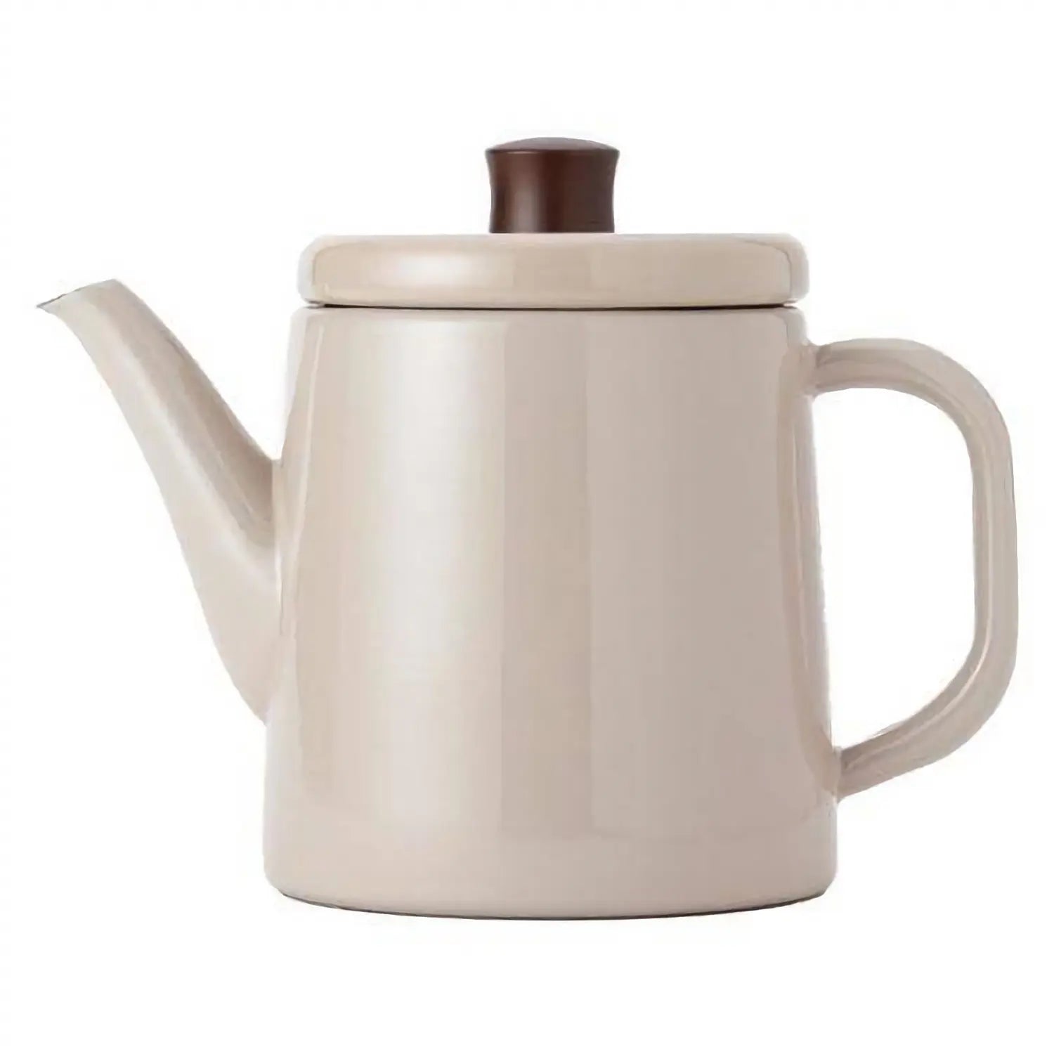 Noda Horo Enamel Kettle 1.5L Beige - YOYO JAPAN