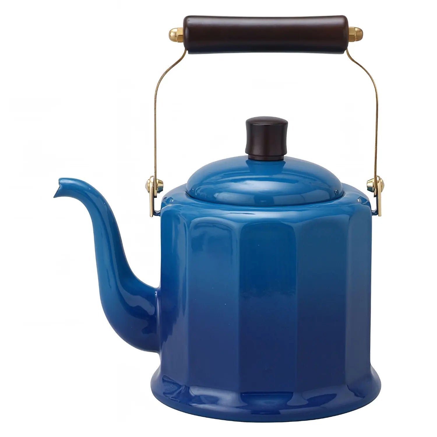 Noda Horo Enamelware Induction Dodecagonal Classic Kettle Blue - YOYO JAPAN