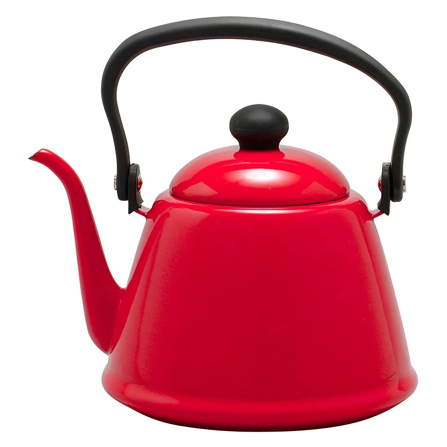 Noda Horo Enamelware Japan Induction Pour Over Kettle 2L Red - YOYO JAPAN