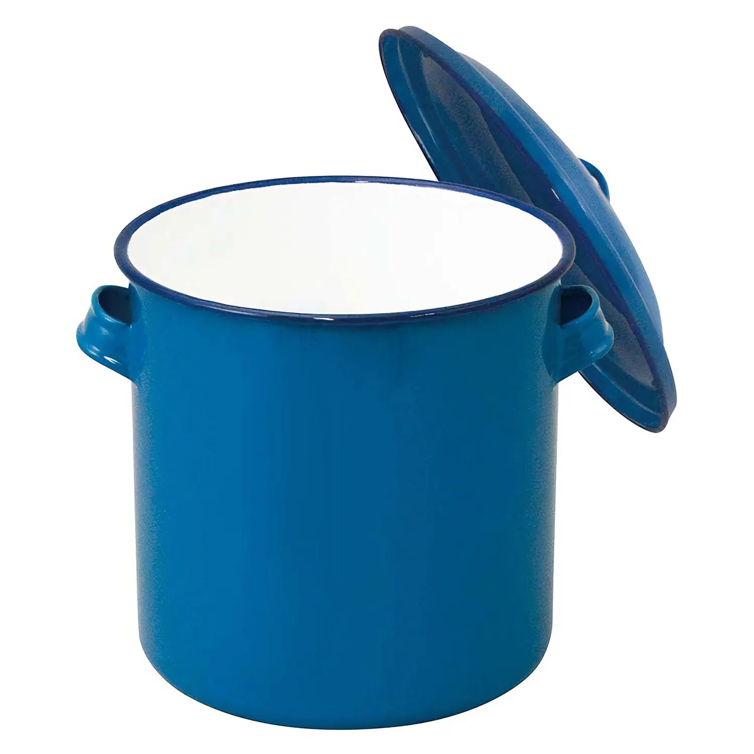 Noda Horo Enamelware Storage Jar With Lid 16cm - YOYO JAPAN