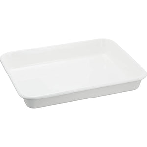 Noda Horo Japan White Enamel Tray Series - YOYO JAPAN