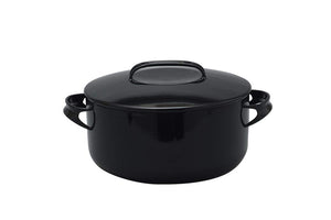 Noda Horo Japan Made Nomaku Casserole 24Cm Black (Nom-24Tbk) - YOYO JAPAN