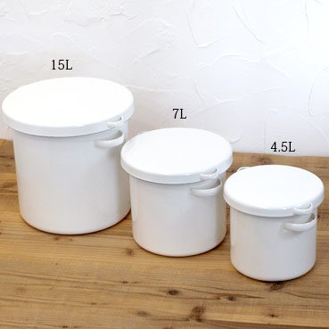 Noda Horo Round Stocker 18Cm Japan Rice Bin Storage Container 3.5Kg - YOYO JAPAN