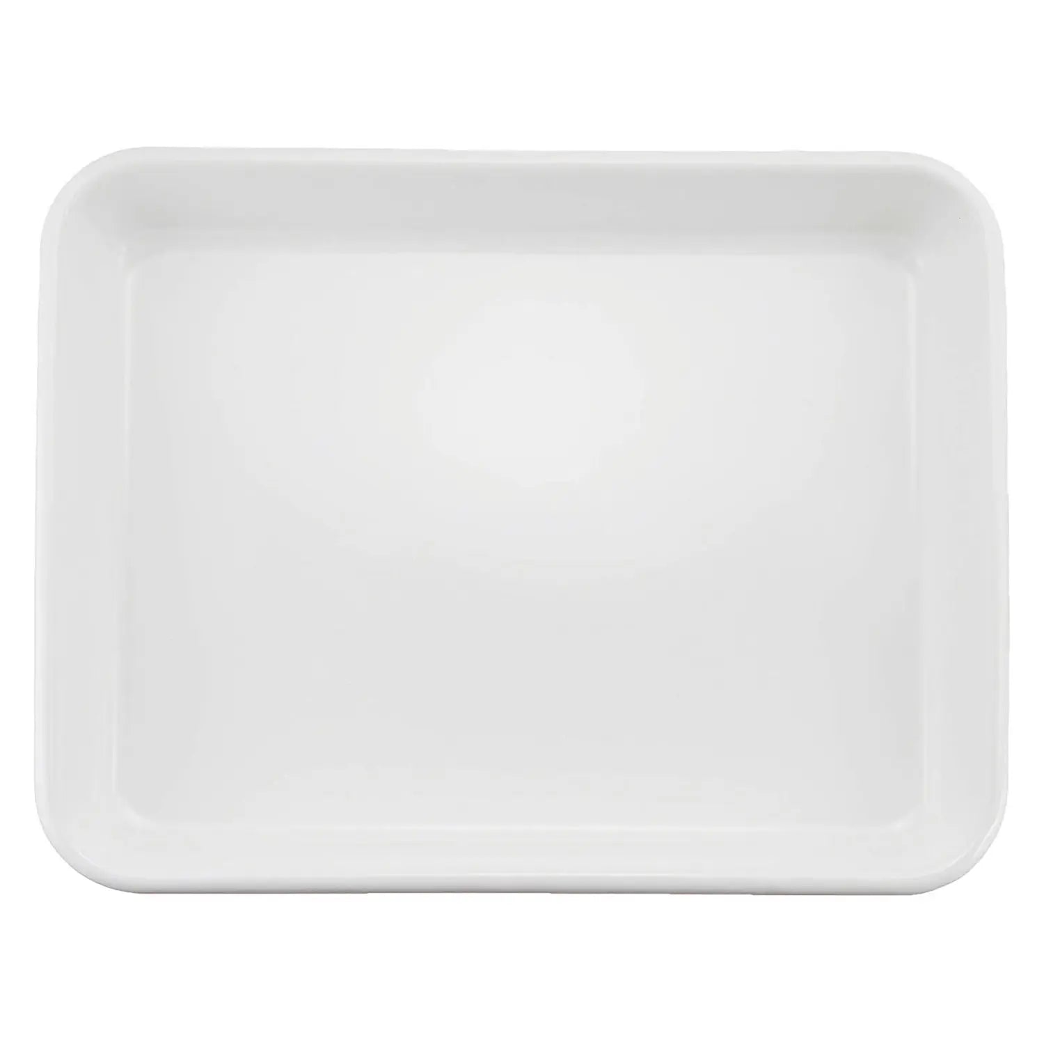 Noda Horo White Series Enamel Nestable Meal Prep Baking Tray No.10 - YOYO JAPAN