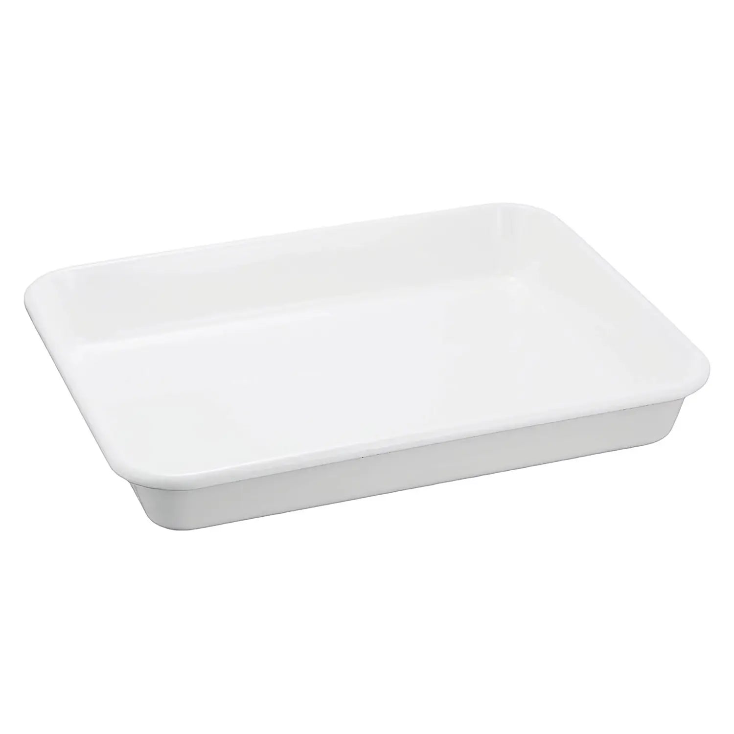 Noda Horo White Series Enamel Nestable Meal Prep Baking Tray No.8 - YOYO JAPAN