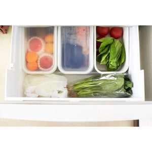 Noda Horo White Series Enamel Rectangle Deep Food Containers With Lid Small - YOYO JAPAN