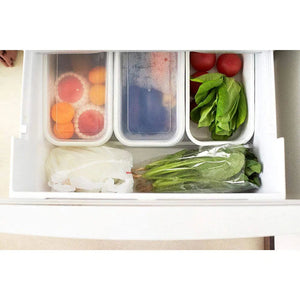 Noda Horo White Series Enamel Rectangle Deep Food Containers With Sealed Lid Medium - YOYO JAPAN