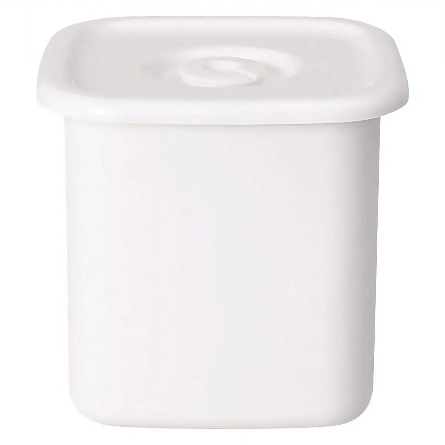 Noda Horo White Series Enamel Square Food Containers With Sealed Lid Large - YOYO JAPAN
