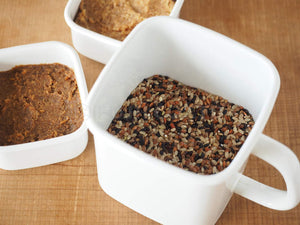 Noda Horo White Series Storage Container Stocker Square L W/ Airtight Lid & Handle - Made In Japan - YOYO JAPAN