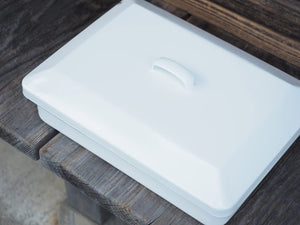 Noda Horo Japan Dg-35W Enamel Tool Box All White 475274 - YOYO JAPAN