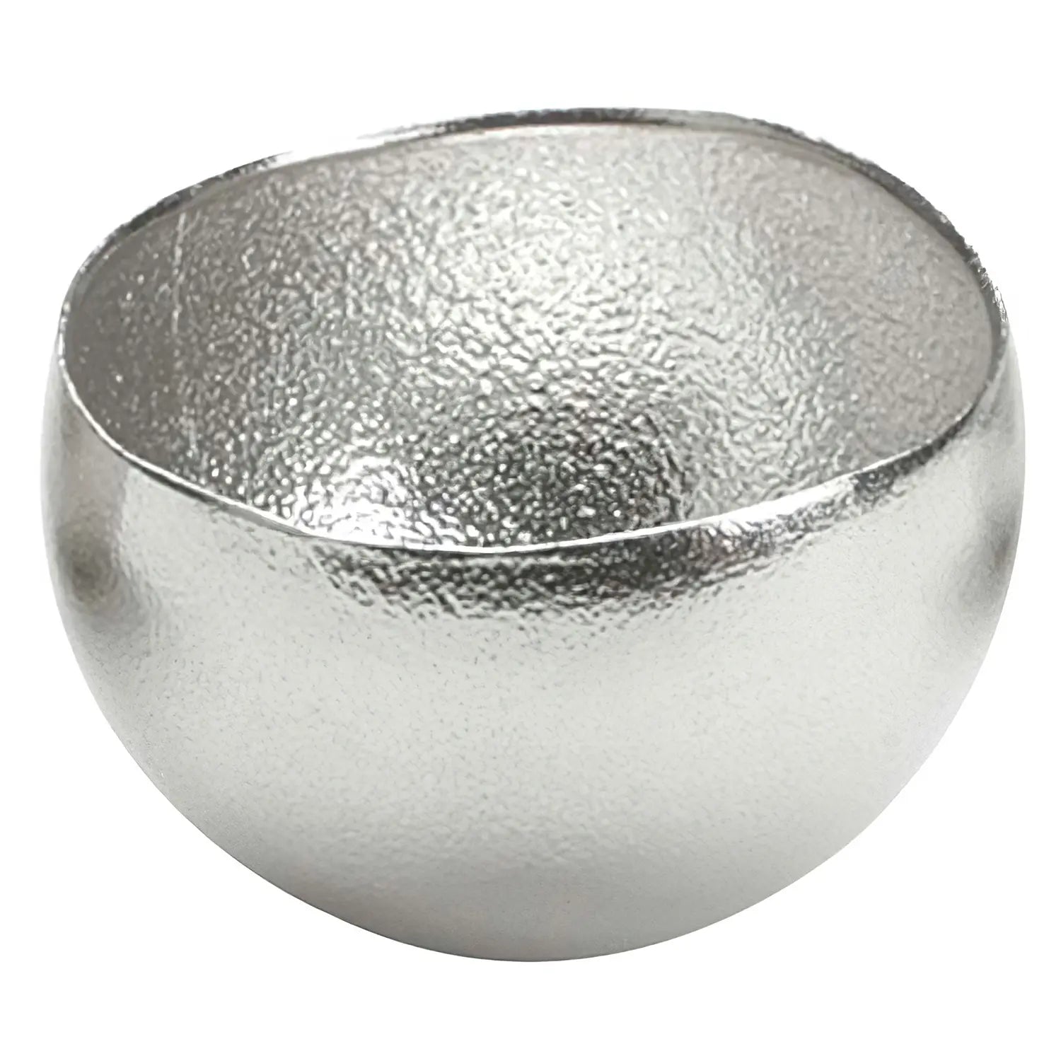 Nousaku Hand-Crafted Cast Tinware Kuzushi Yure Misshapen Swing Cold Sake Cup 70ml - Silver - YOYO JAPAN