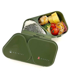 OSK Onigiri & Side Dish Bento Double Compartment Lunch Box LS-15 - YOYO JAPAN
