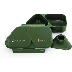 OSK Onigiri & Side Dish Bento Double Compartment Lunch Box LS-15 - YOYO JAPAN