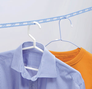 Ohe Japan 5M Laundry Drying Rope Blue Hanger Stop W/ Slit For Hangers - YOYO JAPAN