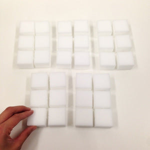 Ohe Melamine Sponge White Cube 4X4X3.1Cm Japan - 30 Pieces Removes Dirt With Just Water - Ichigekun - YOYO JAPAN