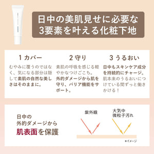 Orbis Beige Natural Cream Treatment Primer 30G with SPF50 PA+++ for Makeup Base - YOYO JAPAN