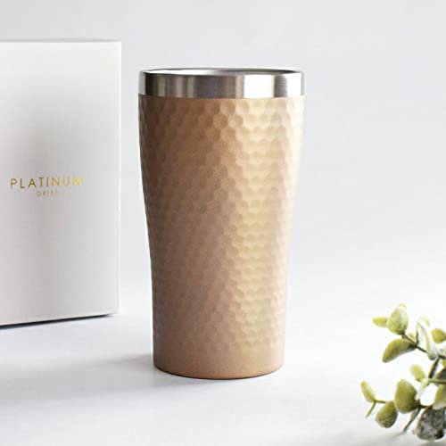 Oribe Platinum Thermo Tumbler Gold Boxed Vacuum Insulated Thermal Insulated Cold Gift Japan - YOYO JAPAN
