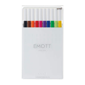 Osama Mitsubishi Emott Water-Based Pen 10 Color Set No.1 Pemsy10C.No1 - YOYO JAPAN