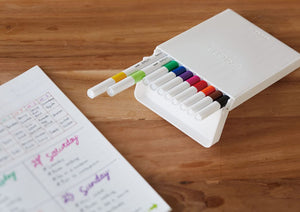 Osama Mitsubishi Emott Water-Based Pen 10 Color Set No.1 Pemsy10C.No1 - YOYO JAPAN