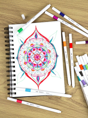 Osama Mitsubishi Emott Water-Based Pen 10 Color Set No.1 Pemsy10C.No1 - YOYO JAPAN