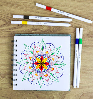 Osama Mitsubishi Emott Water-Based Pen 10 Color Set No.1 Pemsy10C.No1 - YOYO JAPAN