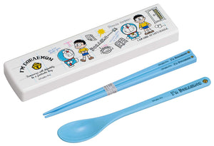 Osk Bento Box Lunch Pull Lid Doraemon Japan W/Chopsticks/Spoon/Sliding/No Clicking - Dishwasher Safe Ct-27 - YOYO JAPAN