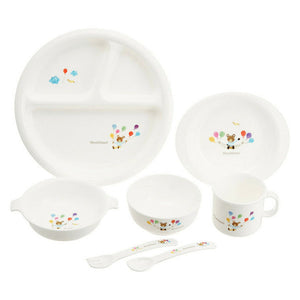 Osk Mealtime Baby Toddler Plastic Unbreakable Dinnerware Set (Gift-Boxed) - YOYO JAPAN
