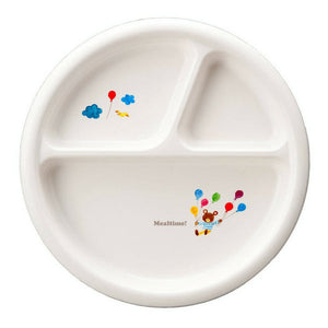 Osk Mealtime Baby Toddler Plastic Unbreakable Divided Plate With Non-Slip Base - YOYO JAPAN