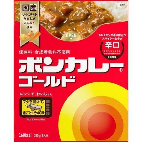 Otsuka Bon Curry Gold Japanese Curry Hot 180g - YOYO JAPAN