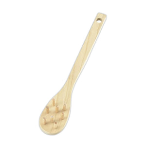 Wooden Spaghetti Spoon Natural Wood Pasta Server 300mm - YOYO JAPAN