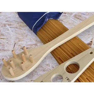 Wooden Spaghetti Spoon Natural Wood Pasta Server 300mm - YOYO JAPAN
