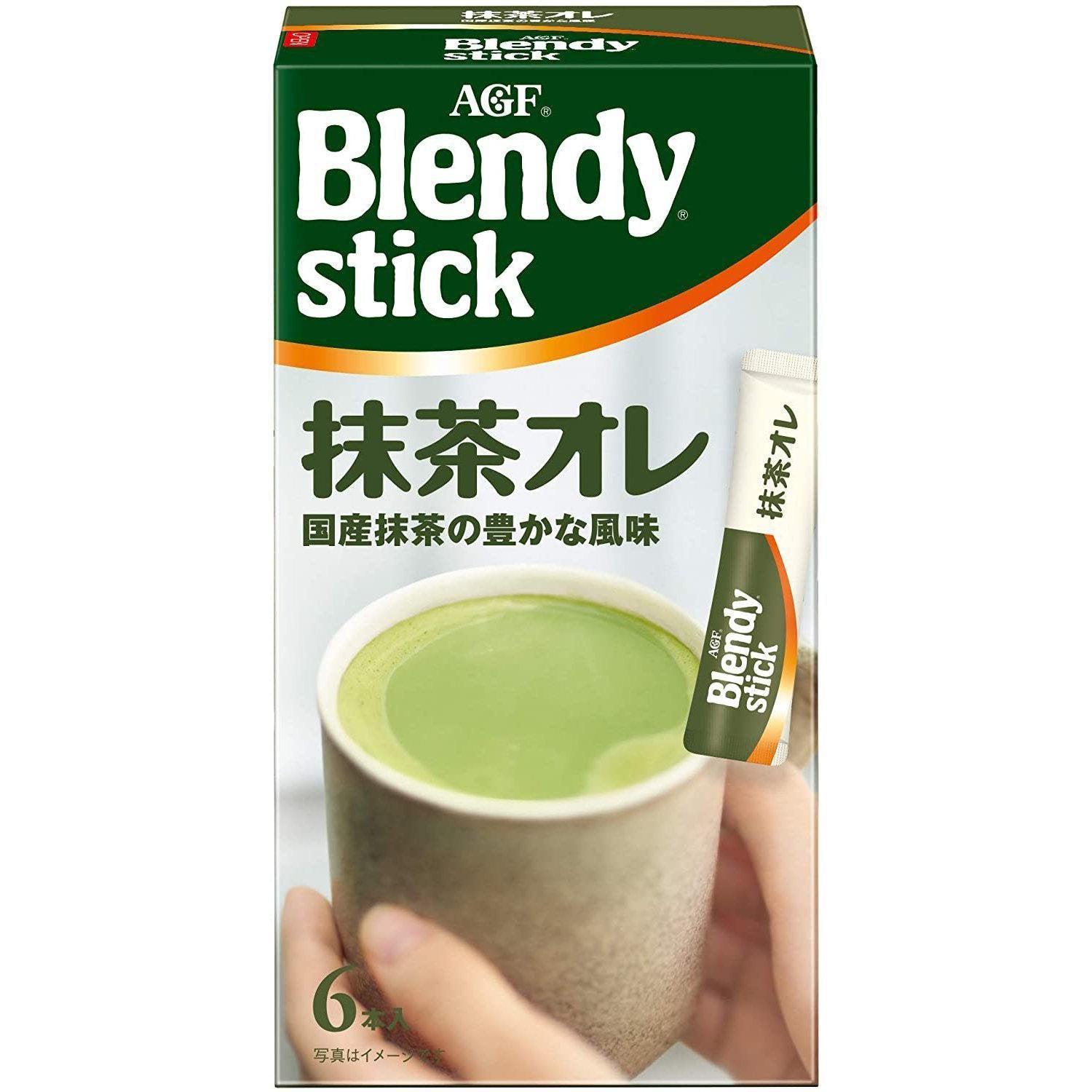AGF Blendy Stick Matcha Au Lait Green Tea Latte 6 Sticks - YOYO JAPAN