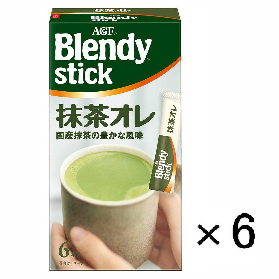 AGF Blendy Stick Matcha au Lait Green Tea Latte (Pack of 6) - YOYO JAPAN