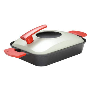 Uchicook Steam Grill with Metal Lid Red UCS15 - YOYO JAPAN
